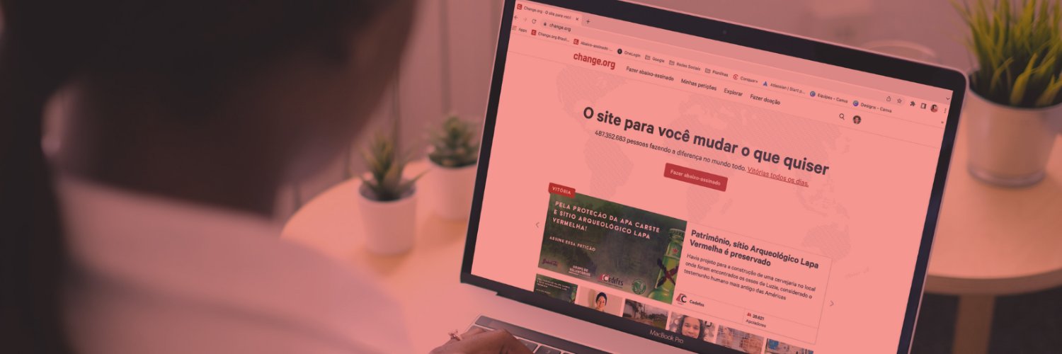 Change.org Brasil's banner