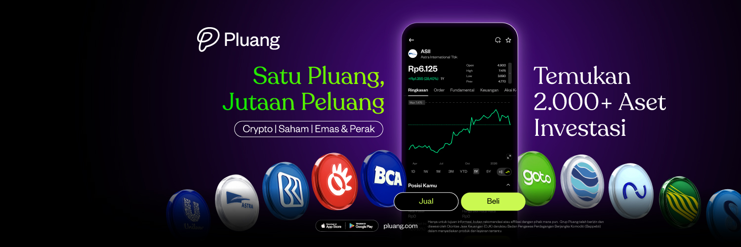 Pluang - Aplikasi Saham, Crypto, Emas & Reksa Dana's banner