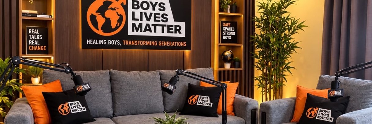 #BoysLivesMatter's banner