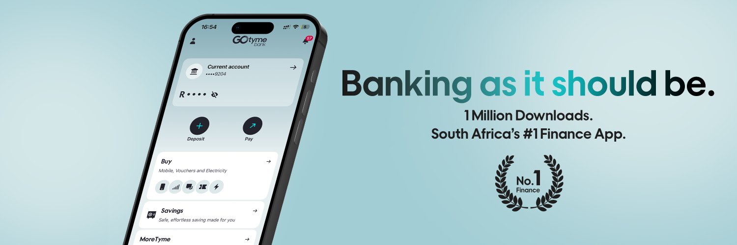GoTyme Bank ZA's banner