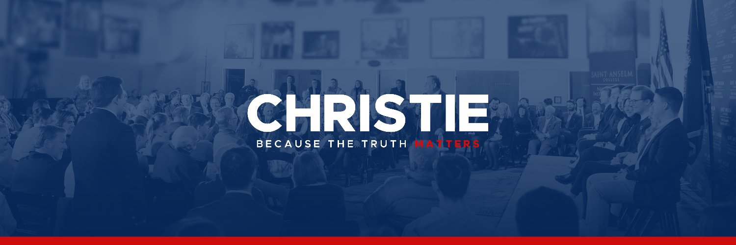 Chris Christie's banner