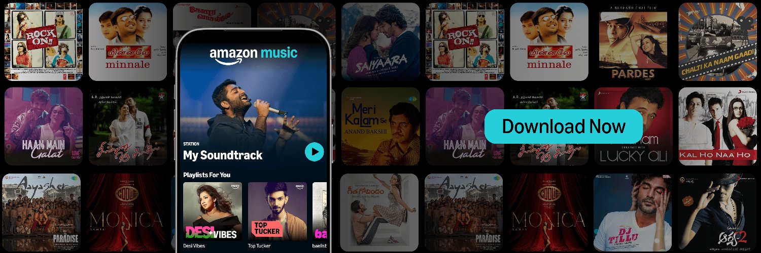 Amazon Music India's banner