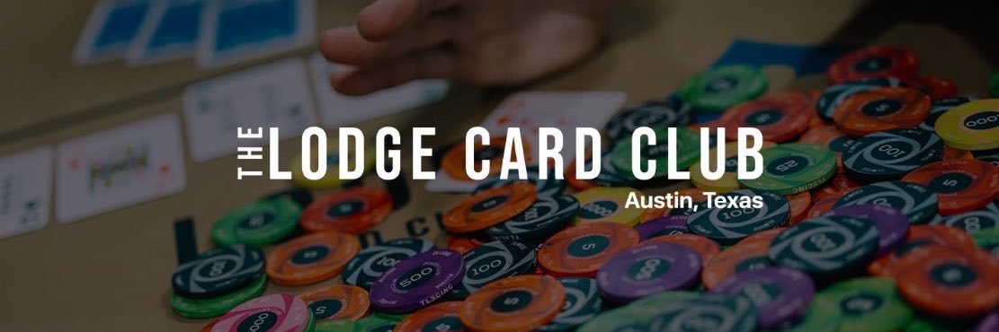 Lodge Card Club's banner