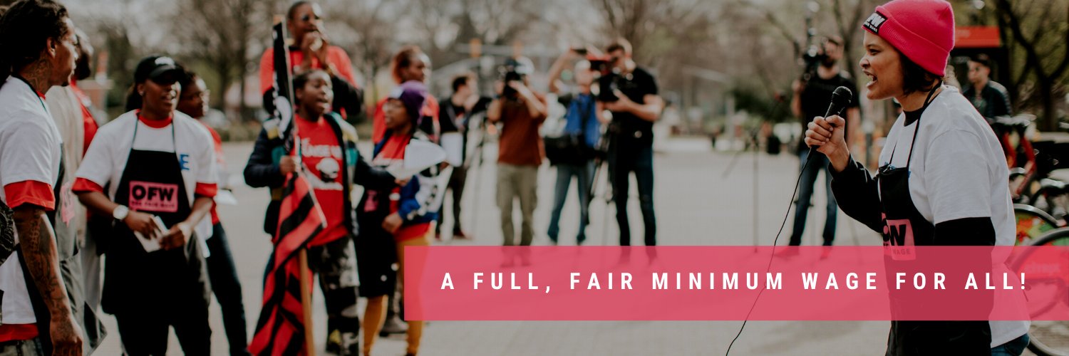 One Fair Wage's banner