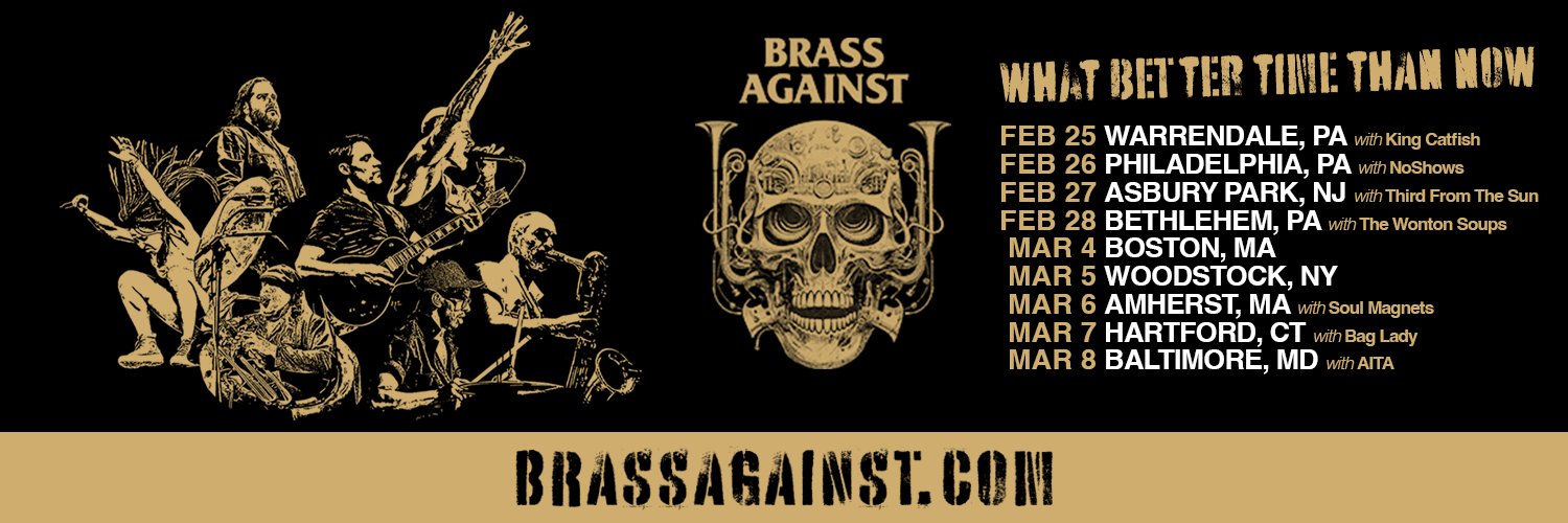 Brass Against's banner