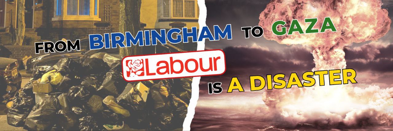 Birmingham - Workers Party GB's banner