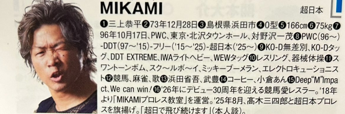 MIKAMI.（プロレスラー）'s banner