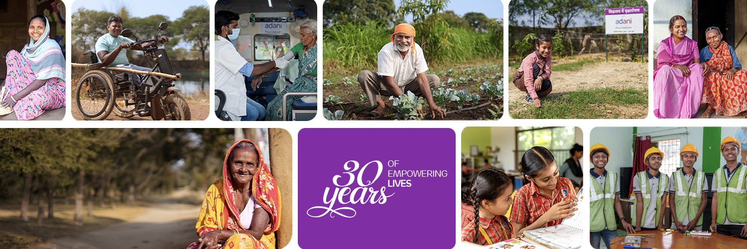 Adani Foundation's banner