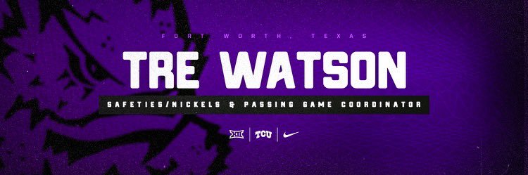 Tre Watson's banner