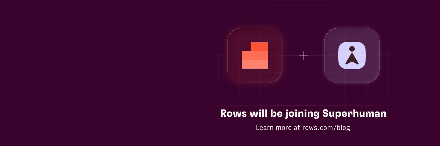 Rows's banner