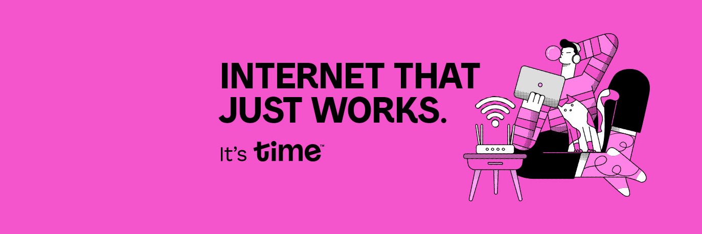 Time Internet's banner
