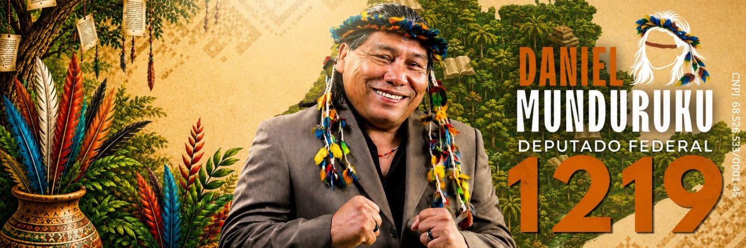 Daniel Munduruku's banner