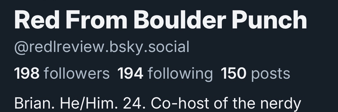 Red From Boulder Punch 2.0's banner