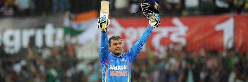 Virrender Sehwag's banner