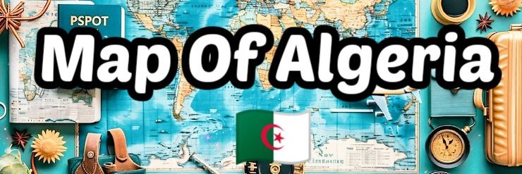 Map Of Algeria 🇩🇿 🌍 ✈️🌅☀️'s banner