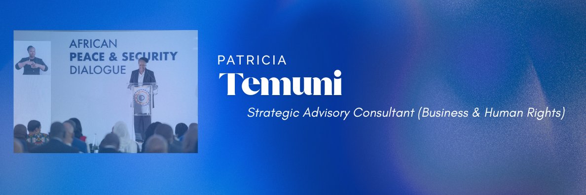 Patricia Bakoke Temuni's banner