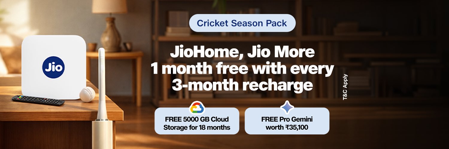 Reliance Jio's banner