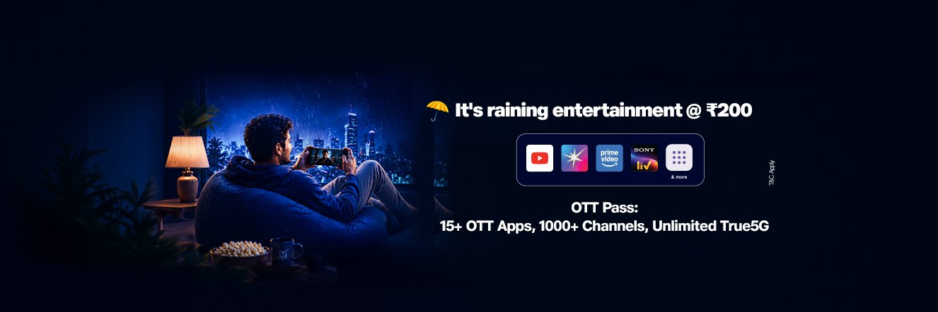 Reliance Jio's banner