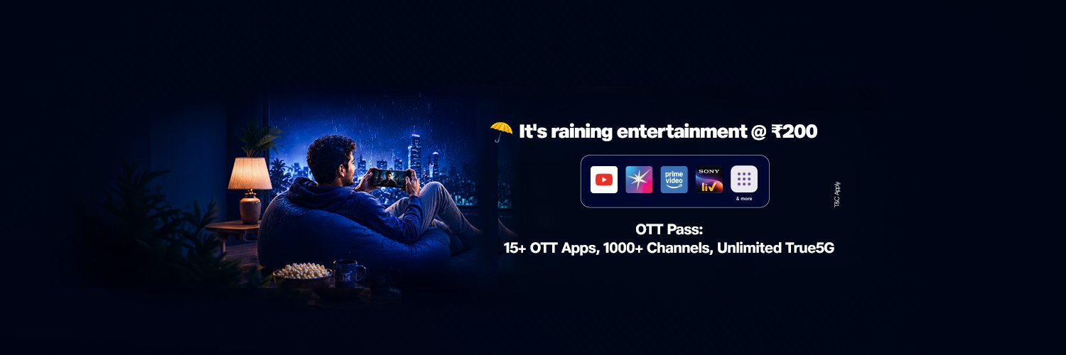 Reliance Jio's banner