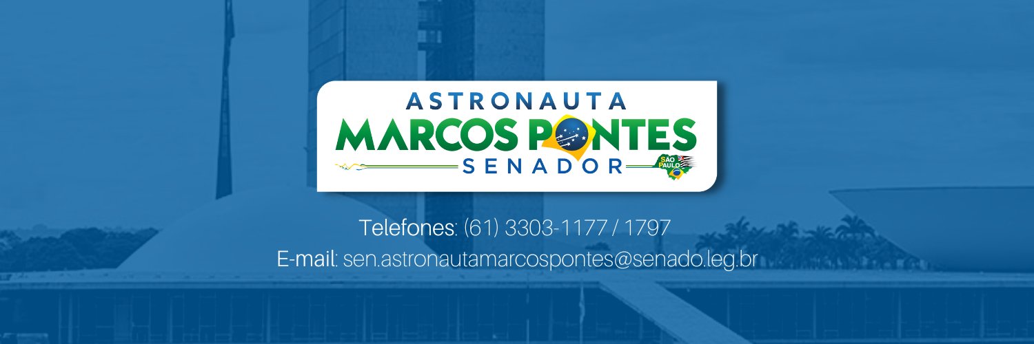 Astronauta Marcos Pontes's banner