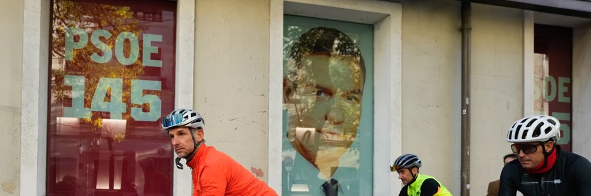 YO VI CORRER A PEDRO SÁNCHEZ's banner