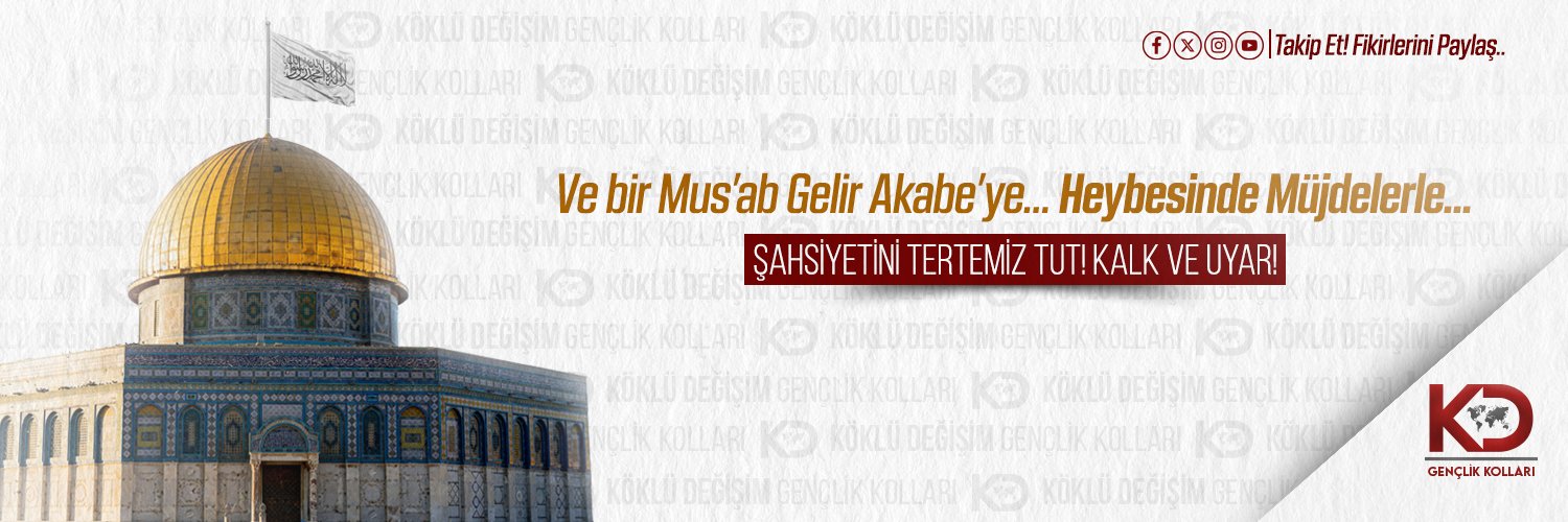 Köklü Değişim Gençlik Kolları's banner