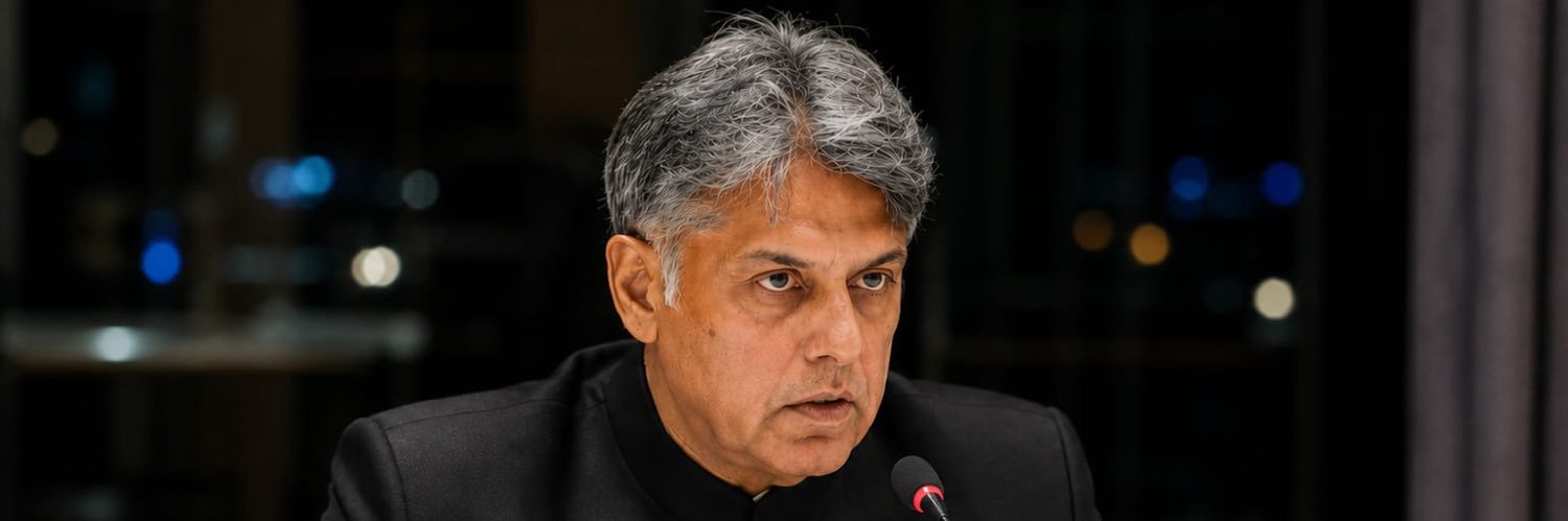 Manish Tewari's banner