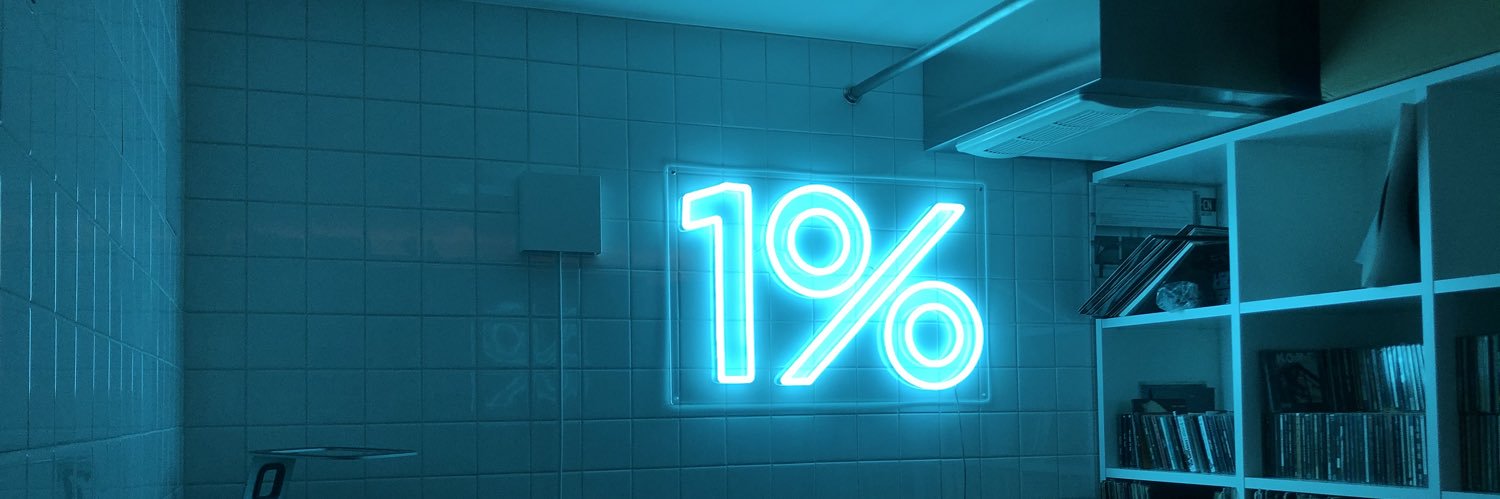 1% | ONEPERCENT's banner