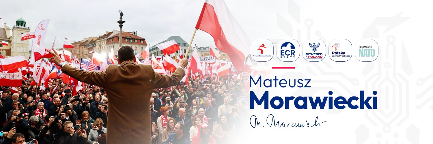 Mateusz Morawiecki's banner