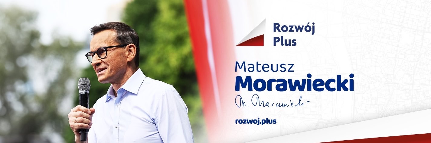Mateusz Morawiecki's banner