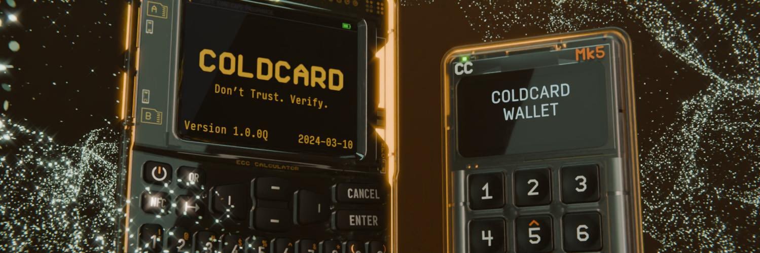 COLDCARD's banner