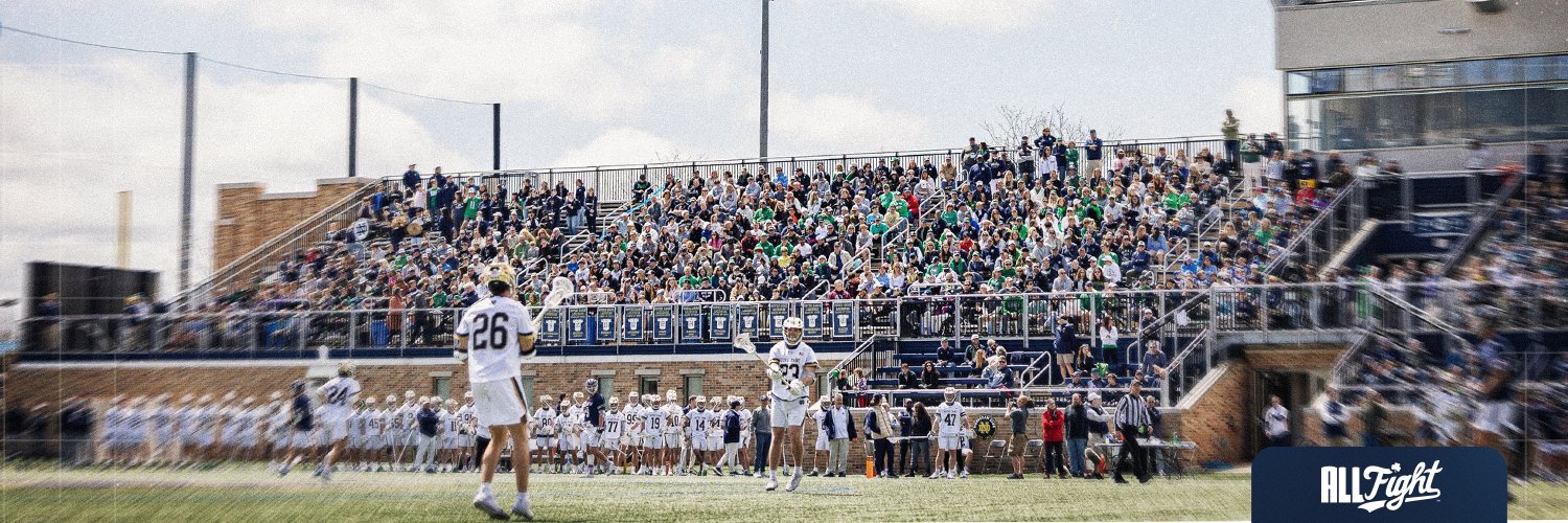 Notre Dame Lacrosse's banner