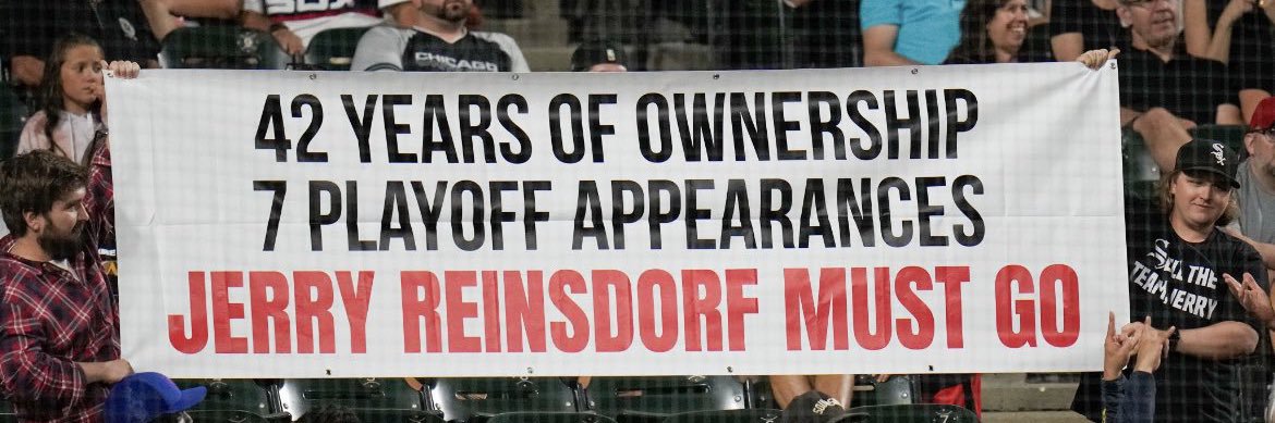 SELL THE WHITE SOX's banner
