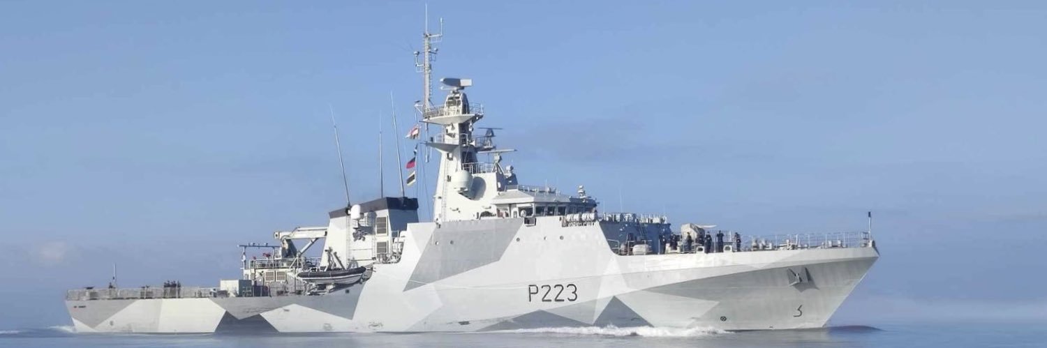 HMS Medway's banner