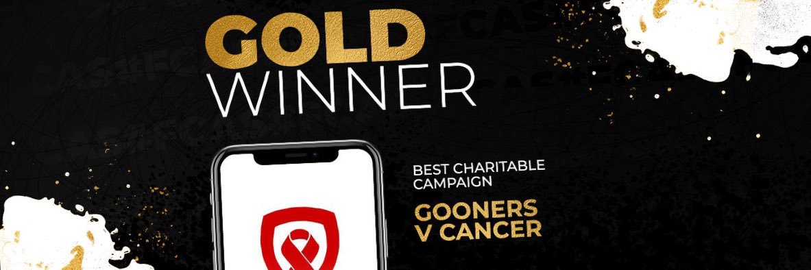 Gooners V Cancer's banner