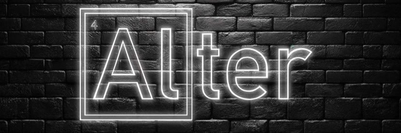 Alter's banner