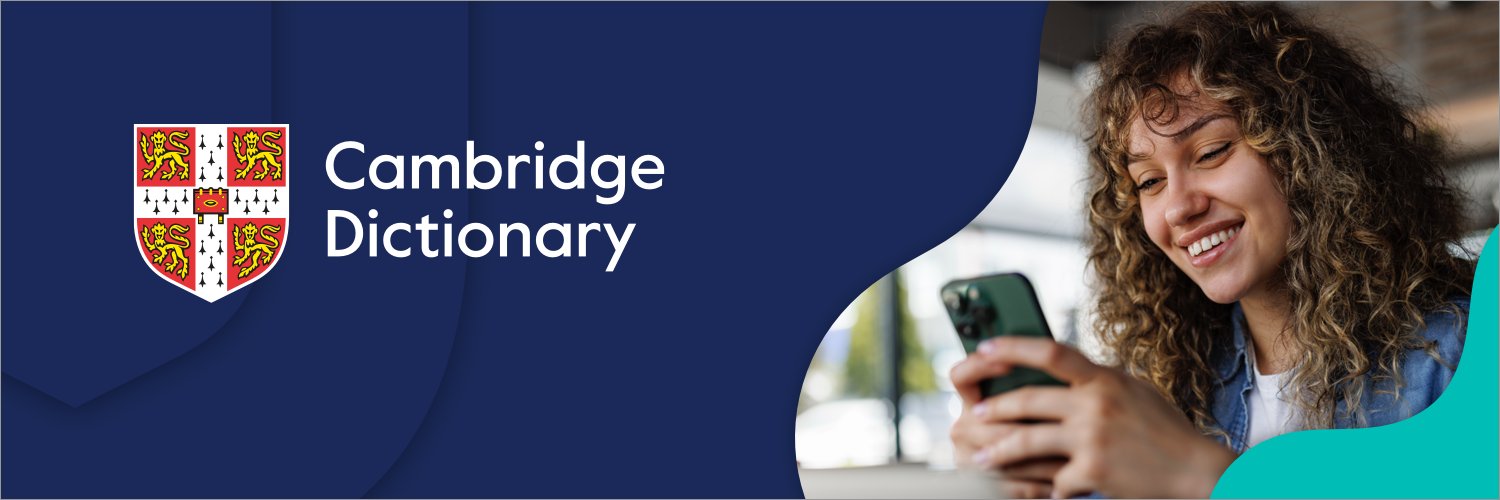 Cambridge Dictionary's banner