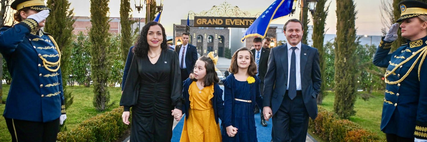 Vjosa Osmani's banner