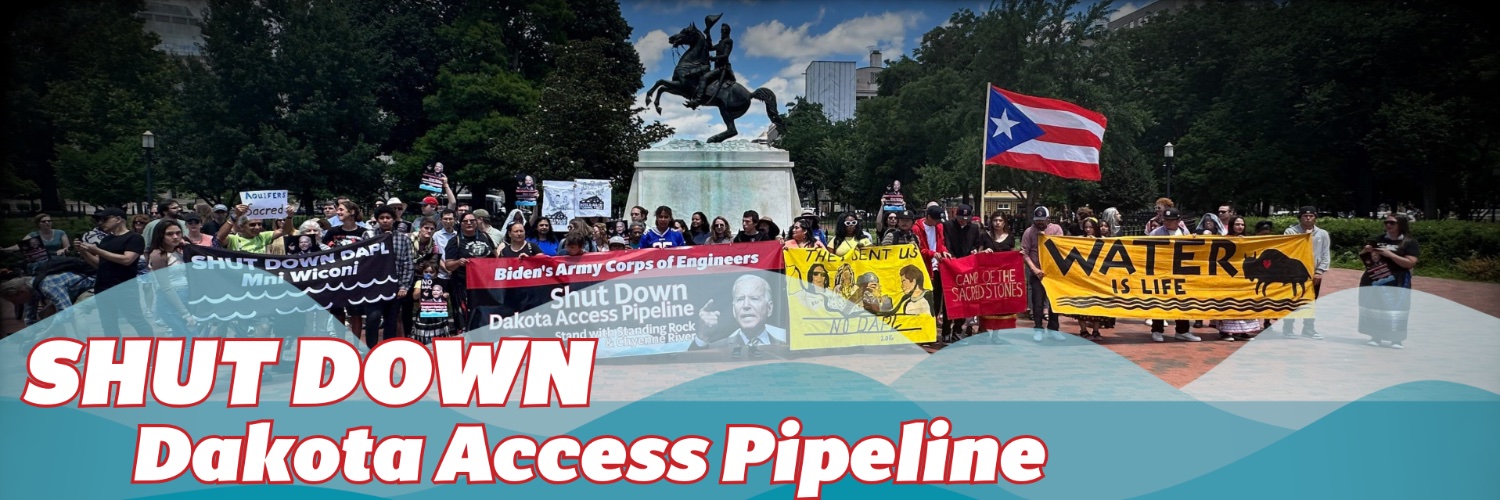 Indigenous Environmental Network's banner
