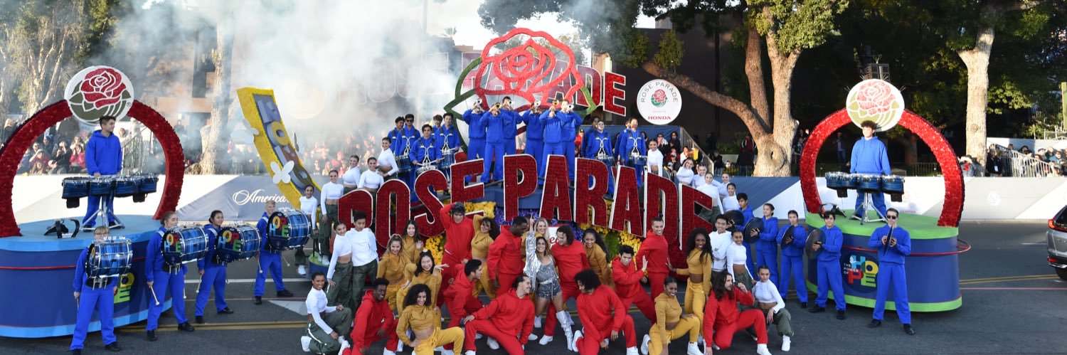 Rose Parade's banner