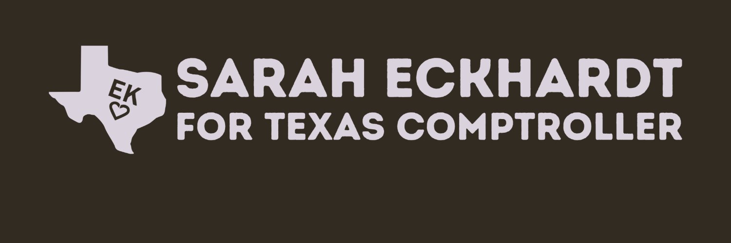 Senator Sarah Eckhardt's banner