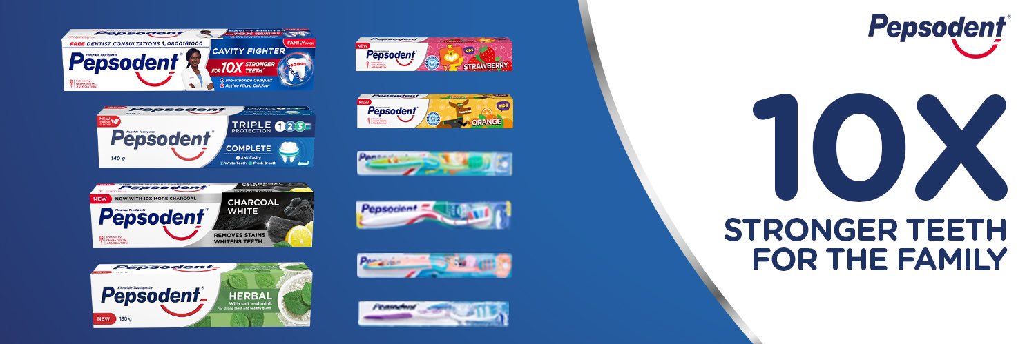 Pepsodent Ghana's banner