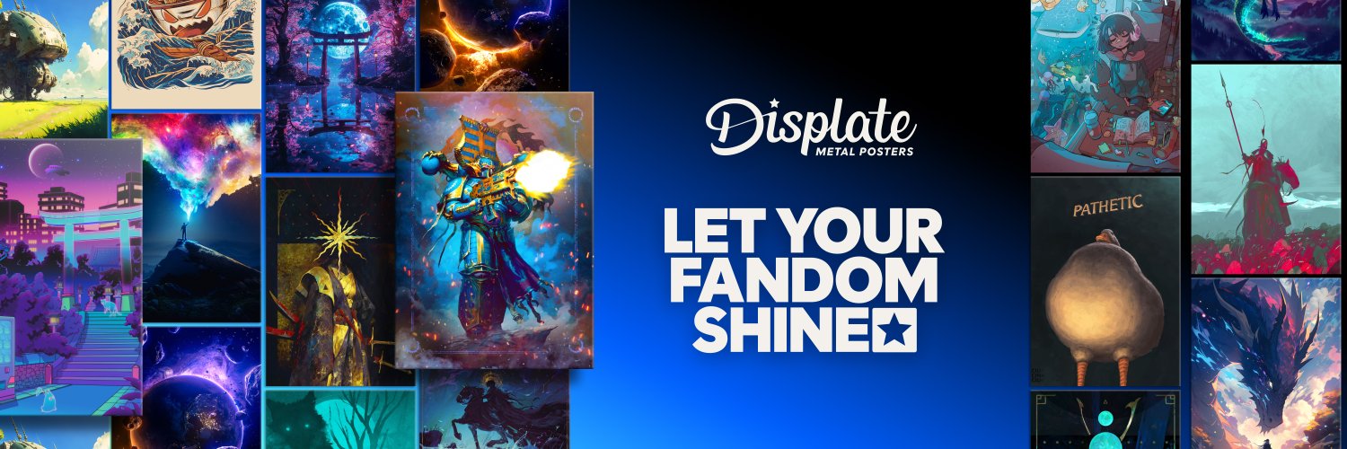 Displate's banner
