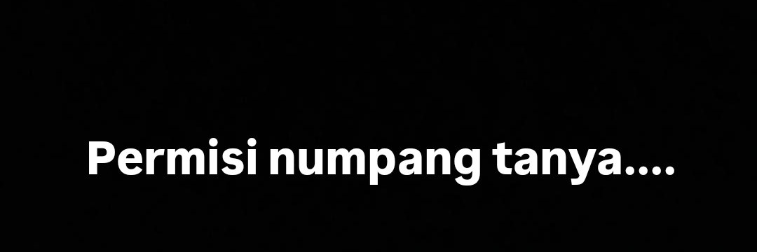 Numpang tanya's banner
