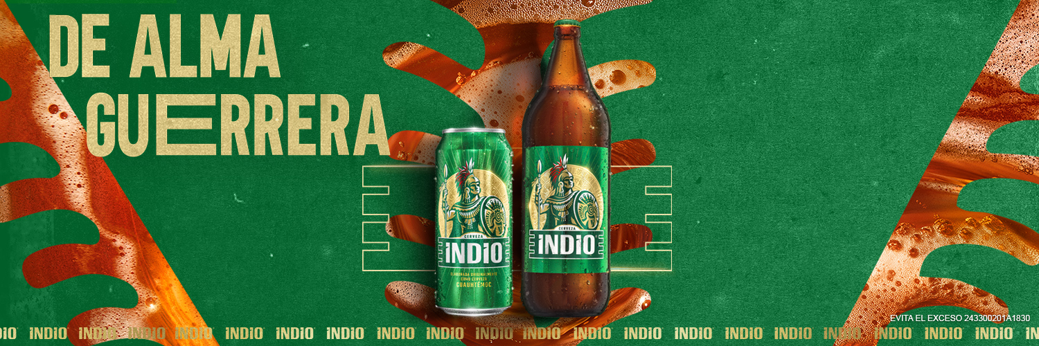 Cerveza Indio's banner