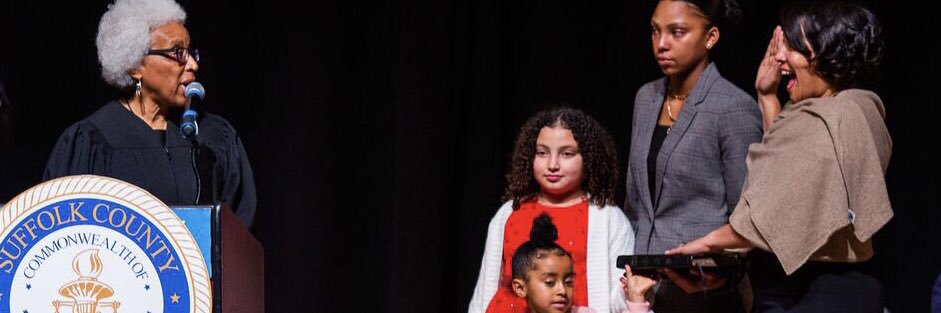 Rachael Rollins's banner