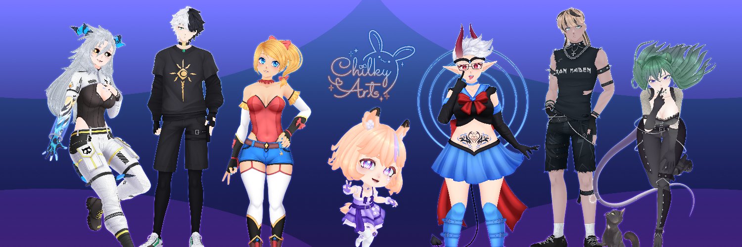 ChilkyArts.info 🐇 3D VTuber Modeler 🐰's banner