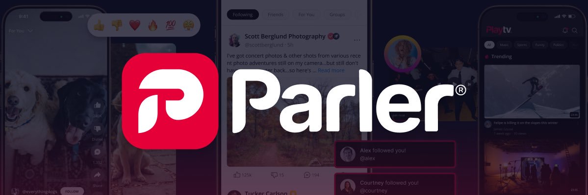 Parler's banner