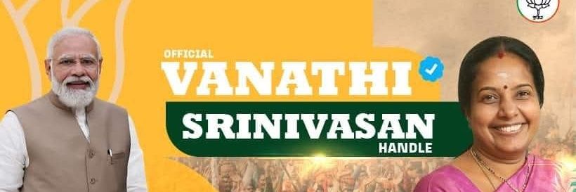 Vanathi Srinivasan's banner
