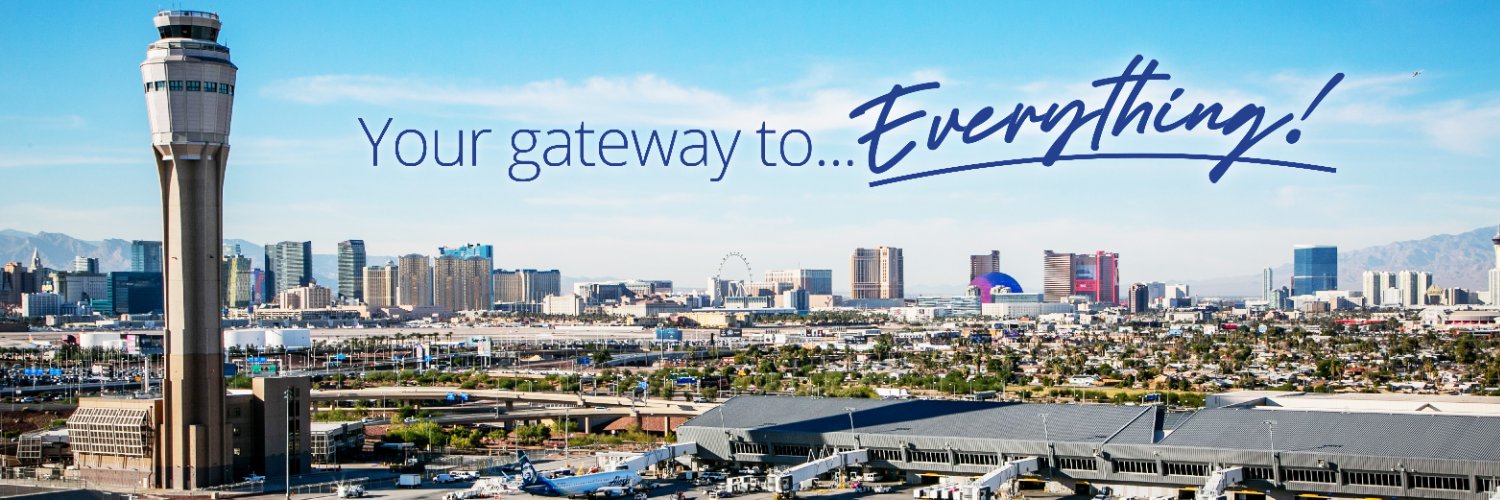 Harry Reid International Airport's banner
